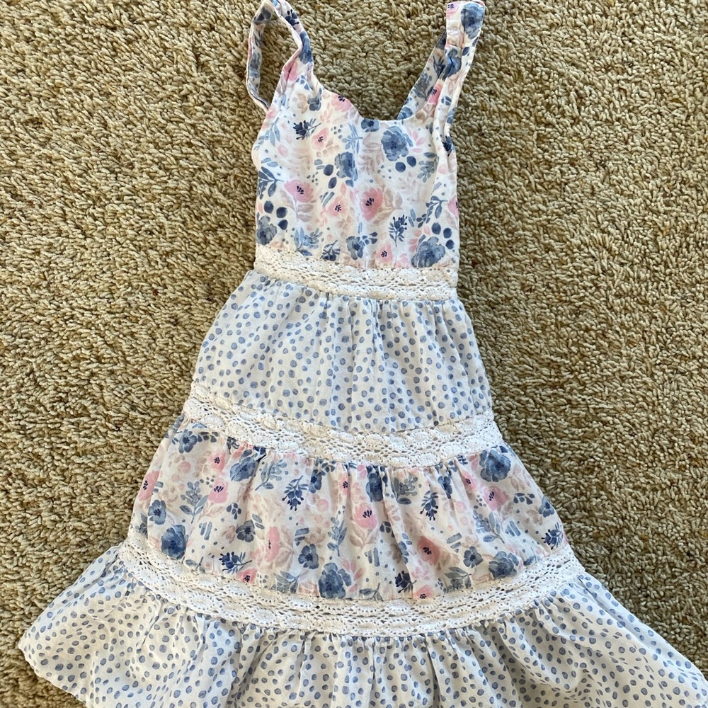Pink & Blue Toddler Girls Sundress, 4T